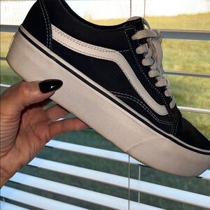 VANS platform lace up